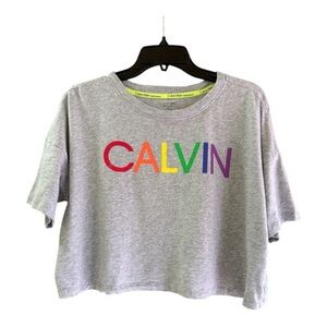 Calvin Klein Performance Cropped Tee – Size Medium